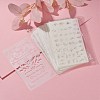 Plastic Reusable Drawing Painting Stencils Templates DIY-G027-F-M-4