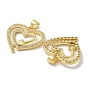 Rack Plating Brass Micro Pave Cubic Zirconia Pendants KK-F869-05G-2