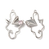 Glass Paper Plane Pendant PALLOY-K001-075P-02-1
