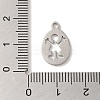 Non-Tarnish 201 Stainless Steel Pendants STAS-E217-16P-3