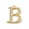 Rack Plating Brass Micro Pave Cubic Zirconia Pendant KK-H449-76G-10-1