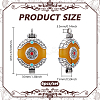 6Pcs Ethnic Style Zinc Alloy with Resin Connector Charms FIND-PH0028-05B-2