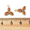 304 Stainless Steel Rhinestone Pendants STAS-L283-45G-4