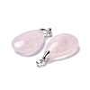 Natural Rose Quartz Pendants G-D084-01P-B15-3