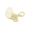 Brass Micro Pave Cubic Zirconia with Enamel Pendants KK-Z134-14G-03-2