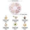 69Pcs 6 Styles Rack Plating Eco-Friendly Iron Pendants FIND-YW0005-89-3