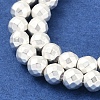 Electroplated Synthetic Non-Magnetic Hematite Beads Strands G-U003-13B-3