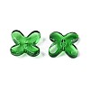 Transparent Glass Bead Caps GLAA-N060-01-2