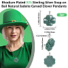 1Pc Natural Jadeite Carved Pendants G-BBC0001-61-2