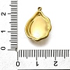 Plastic Imitation Shell Pendants STAS-H201-01D-G-3