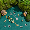 20Pcs 2 Colors 201 Stainless Steel Pendants STAS-UN0045-46-2