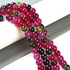 Natural Striped Agate/Banded Agate Beads Strands G-Z060-A01-A17-5