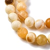 Natural Yellow Jade Beads Strands G-F591-17-8MM-5