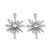 Rack Plating Alloy Cat Eye Pendants PALLOY-D007-08P-C-1