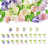 25Pcs 5 Colors Acrylic Charms KY-TA0001-22-1