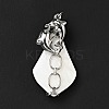 Natural White Shell Pendants SSHEL-C010-07P-2