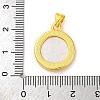 Natural Yellow Shell Carved Sunflower Pendants KK-D537-03G-01-3