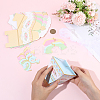 12Pcs 4 Colors Flower Printed 3D Teapot Shaped Paper Candy Gift Boxes with Ribbon DIY-SP0006-39-4