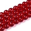Transparent Glass Bead Strands GLAA-R095-10mm-38-1