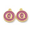 Golden Plated Alloy Enamel Charms ENAM-XCP0001-13Q-1