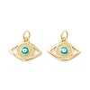 Rack Plating Brass Enamel Pendants LS-KK-D073-28G-04-1