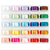 25 Rolls 25 Colors Polyester High Gloss Single-Strand Thread OCOR-WH0047-54-1