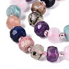 Natural Sodalite & Rhodonite & Prehnite & Amethyst & Rose Quartz & Flower Amazonite & Sunstone Beads Strands G-Q614-03A-01-4
