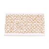 Flower Brass Micro Pave Cubic Zirconia Stud Earrings PEAR-N017-07H-4