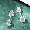 Anti-Tarnish 925 Sterling Silver Stud Earrings EJEW-M202-01-4