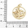 Rack Plating Brass Micro Pave Cubic Zirconia Pendants KK-H509-19G-02-3