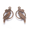 Alloy Tropical Parrot Pendants X-EA10187Y-AB-1