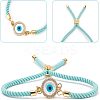 DIY Evil Eye Bracelet Making Kits DIY-NB0006-80-4