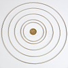 10Pcs 5 Styles Iron Linking Rings IFIN-SP0001-55P-5
