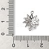 Brass Pave Clear Cubic Zirconia Connector Charms KK-G503-27P-3