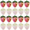 30Pcs 2 Colors Electroplate Opaque Acrylic Pendants PACR-SC0001-09-1