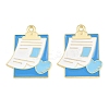 Medical Theme Alloy Enamel Pendants AL-CBA2919-03G-09A-1