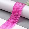 Transparent Gradient Color Glass Beads Strands GLAA-G101-2mm-09-3