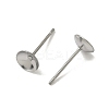 Non-Tarnish 304 Stainless Steel Post Stud Earring Findings LS-X-STAS-R063-50-2