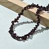 Natural Supper 7 Rutilated Quartz Chip Beaded Necklaces for Men Women NJEW-G159-01N-2