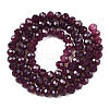 Baking Paint Imitation Jade Glass Bead Strands X-DGLA-A034-J4MM-A02-2