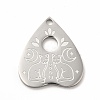 Non-Tarnish 304 Stainless Steel Pendants STAS-F290-16P-1