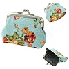 Flower Printed Cloth Wallets AJEW-YWC0001-11A-1