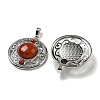 Natural Red Jasper Pendants G-Q158-03P-2