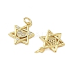 Brass Micro Pave Cubic Zirconia Pendants KK-Z120-17G-2