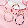 Natural Gemstone & Cultured Freshwater Pearl Beaded Bracelets for Women BJEW-JB13218-1