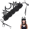 Felt Cloth and Alloy Headwear Crown OHAR-WH20020-01B-1