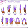 20Pcs 10 Styles Resin & Wood Pendants WOOD-TA0002-67A-3