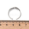 Adjustable 304 Stainless Steel Cuff Rings for Women LS-RJEW-F199-01P-3