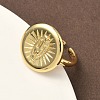 Brass Cuff Open Rings RJEW-C156-01G-3