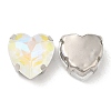 Mocha Fluorescent(MI) Heart Sew on Rhinestone GGLA-C001-01A-P05-2